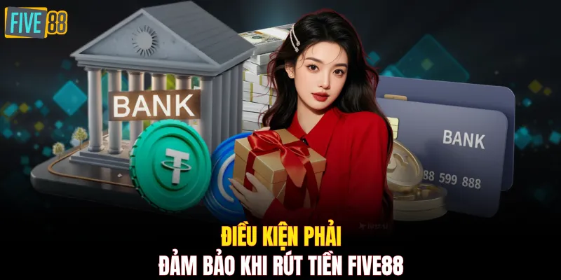 Điều kiện phải đảm bảo khi rút tiền FIVE88